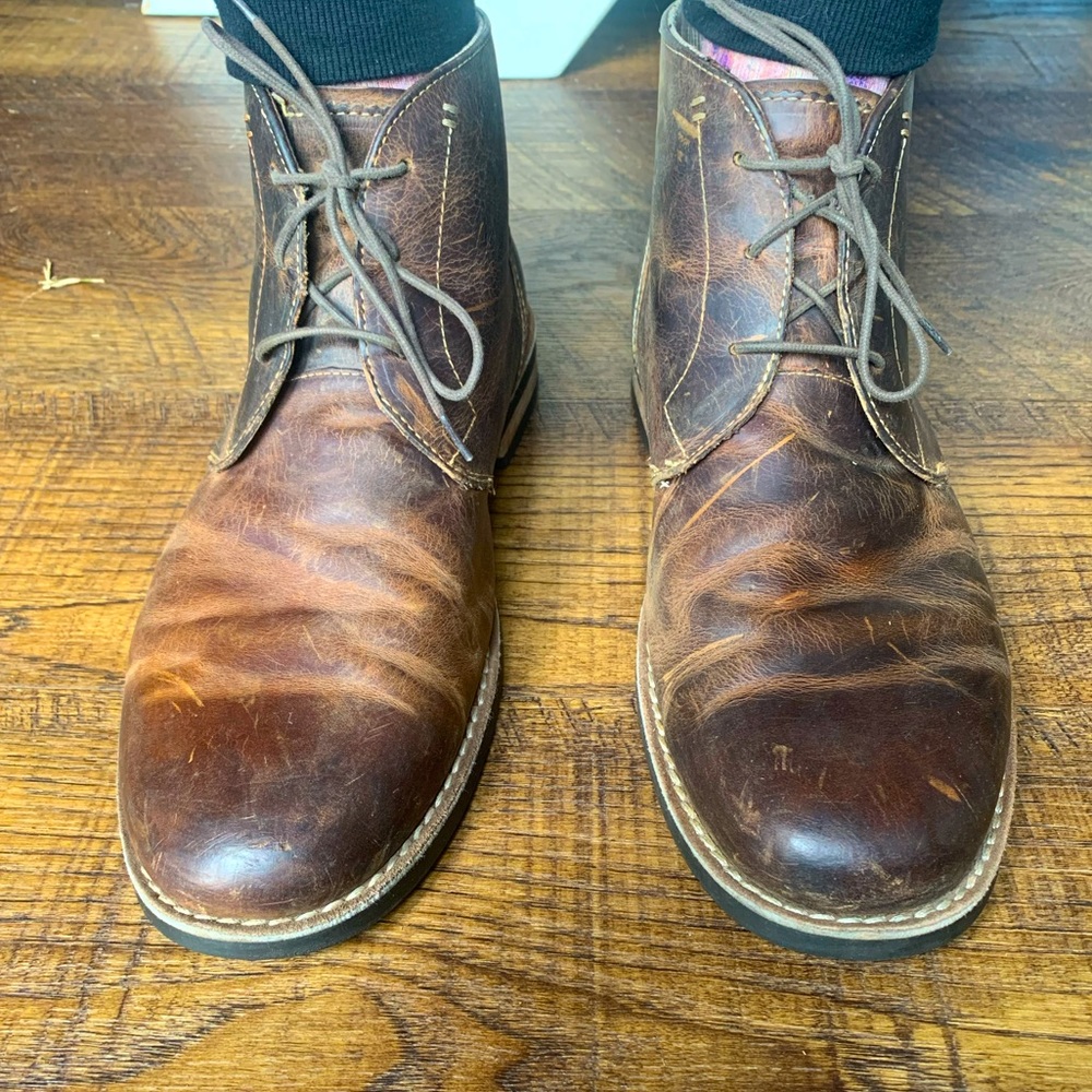 Original Penguin Brown Leather Boots